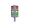 minimal 3d Illustration Traffic light, Traffic signal with Red, Yellow, and Green Light. signal system for safety driving control