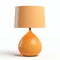 Minimal Apricot Lamp: Realistic Hyper-detailed Rendering On White Background