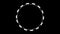 Minimal Black And White Preloader With Circle. Loading wheel animation. Abstract beautiful circle loading animation. For