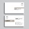 Minimal business card print template design. Brown pastel color and simple clean layout