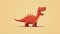 Minimal Cartoon Dinosaur - Flat Icon Illustration For Cartoon And Retro Styles