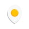 Minimal flat egg illustration healthy food logo