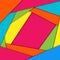 Minimal geometric colorful background. Abstract concept creative material design. For web, mobile, app, modern template,