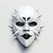 Minimal Geometric Mask By Post Malone - White Background