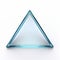 Minimal Glass Triangle On White Background - Bold Structural Designs