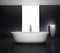 Minimal grey bathroom with jacuzzi bathtub