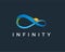 Minimal infinity nature logo template - vector illustration