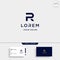 Minimal Letter R Logo Design Simple Vector