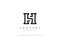 Minimal Letter SH or HS Logo Design