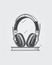 Minimal line logo of audiobook, ebook, podcast
