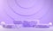 Minimal Mockup Step Rock Stand Pedestal Purple Pastel Backgrounds 3d Rendering