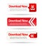 Minimal red download now button collection