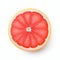 Minimal Retouched Fresh Grapefruit On White Background