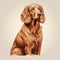 Minimal Retouching: Detailed Studio Portrait Of An Irish Setter