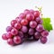 Minimal Retouching: Explosive Pigmentation Of Red Grapes On White Background