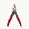 Minimal Retouching Pliers With Red And Black Handles