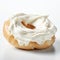 Minimal Retouching: White Whipped Cream On Donut - Ultra Hd Image