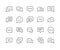 Minimal Set of Chat Bubble Line Icons