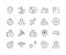 Minimal Set of Map and Location Line Icons