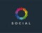 Minimal social logo template - vector illustration