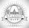 Minimal St. Louis Linear City Skyline with Typographic Design