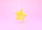 Minimal star symbol on pink background
