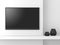 Minimal style empty tv screen mockup 3d render