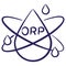 Minimal vector icon of the Oxidation Reduction Potential ORP isolated