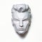 Minimal White Paper Sculpture Of A Man\\\'s Face By Shawn Mendes