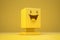 Minimal Yellow Podium With Laugh Smile 3d Emotion Icon Reaction Face Cute Social Media