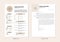 Minimalis CV, resume and cover letter design templat