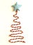 Minimalism. Christmas tree . festive pattern