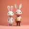 Minimalist 3d Animation: Rabbit And Linda - Distinctive Character Design