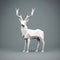 Minimalist 3d Deer: Vintage Minimalism, Playful Character Design