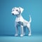 Minimalist 3d Dog Model - Jack Hughes Style