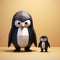 Minimalist 3d Penguins: Free Low Poly Characters By Roberto Boja