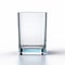 Minimalist 3d Render Of Empty Glass On White Background