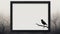 Minimalist 7x5 Window Frame Mockup On Raven Background