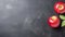 Minimalist Abstract Red Apple On Blackboard - Uhd Image