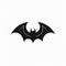 Minimalist Bat Symbol Icon Vector Illustration - Crisp Graphic Design