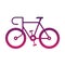 minimalist bicycle logo, pictogram