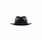 Minimalist Black Fedora Hat Illustration On White Background