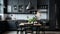 minimalist black interior design