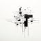 Minimalist Black And White Facebook Illustration With Abstract Lines