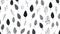 Minimalist Black And White Leaves Pattern: Inspired By Charley Harper And Desmond Morris