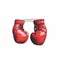 Minimalist Boxing Gloves Illustration