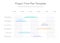 Minimalist business project time plan graph with project tasks in time intervals