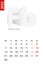 Minimalist calendar template for February 2022, vector calendar in English