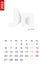 Minimalist calendar template for June 2022, vector calendar in English