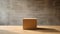Minimalist Cardboard Box On Wooden Table - 8k Resolution